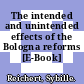 The intended and unintended effects of the Bologna reforms [E-Book] /