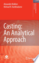 Casting: An Analytical Approach [E-Book] /