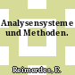Analysensysteme und Methoden.