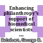 Enhancing philanthropy's support of biomedical scientists : proceedings of a workshop on evaluation [E-Book] /
