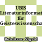 UBIS Literaturinformation für Geisteswissenschaften.