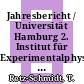 Jahresbericht / Universität Hamburg 2. Institut für Experimentalphysik. 1982 /