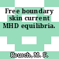 Free boundary skin current MHD equilibria.