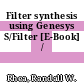 Filter synthesis using Genesys S/Filter [E-Book] /