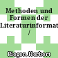 Methoden und Formen der Literaturinformation /