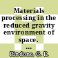 Materials processing in the reduced gravity environment of space. 1981 : Materials Research Society annual meeting : Boston, MA, 16.11.81-18.11.81.