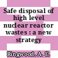 Safe disposal of high level nuclear reactor wastes : a new strategy /