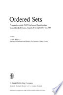Ordered Sets [E-Book] : Proceedings of the NATO Advanced Study Institute held at Banff, Canada, August 28 to September 12, 1981 /