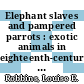 Elephant slaves and pampered parrots : exotic animals in eighteenth-century Paris [E-Book] /