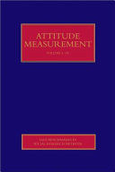 Attitude measurement . 3 . Obstacles to direct measurement /