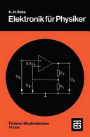 Elektronik für Physiker : eine Einführung in analoge Grundschaltungen /