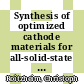 Synthesis of optimized cathode materials for all-solid-state lithium batteries /