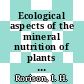 Ecological aspects of the mineral nutrition of plants : Symposium of the British Ecological Society 0009 : Sheffield, 01.04.68-05.04.68.