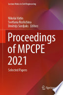 Proceedings of MPCPE 2021 [E-Book] : Selected Papers /