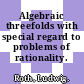 Algebraic threefolds with special regard to problems of rationality.