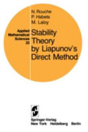 Stability theory by Liapunov's direct method /
