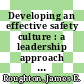 Developing an effective safety culture : a leadership approach [E-Book] /