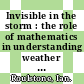 Invisible in the storm : the role of mathematics in understanding weather [E-Book] /