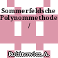 Sommerfeldsche Polynommethode /