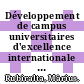 Développement de campus universitaires d'excellence internationale en Espagne [E-Book] /