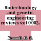Biotechnology and genetic engineering reviews vol 0002.