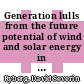 Generation lulls from the future potential of wind and solar energy in Europe [E-Book] /
