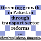 Greening growth in Pakistan through transport sector reforms : a strategic environmental, poverty, and social assessment [E-Book] /