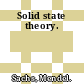 Solid state theory.