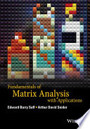Fundamentals of matrix analysis with applications [E-Book] /
