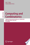 Computing and Combinatorics [E-Book] : 16th Annual International Conference, COCOON 2010, Nha Trang, Vietnam, July 19-21, 2010. Proceedings /