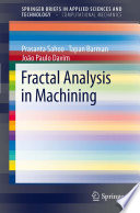 Fractal Analysis in Machining [E-Book] /