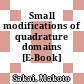 Small modifications of quadrature domains [E-Book] /