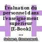 Évaluation du personnel dans l'enseignement supérieur [E-Book] : Une étude comparée France-Finlande /
