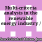 Multi-criteria analysis in the renewable energy industry /