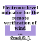 Electronic level indicator for the remote verification of wind instrument position : [E-Book]
