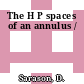 The H P spaces of an annulus /
