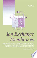 Ion exchange membranes : preparation, characterization, modification and application /