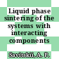 Liquid phase sintering of the systems with interacting components /