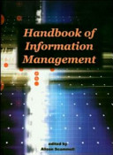 Handbook of information managment /