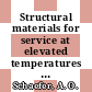 Structural materials for service at elevated temperatures in nuclear power generation: symposium : ASME Winter Annual Meeting. 1975 : Houston, TX, 30.11.75-03.12.75.