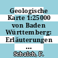 Geologische Karte 1:25000 von Baden Württemberg: Erläuterungen zu Blatt 8117 Blumberg.