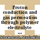 Proton conduction and gas permeation through polymer electrolyte membranes during water electrolysis [E-Book] /