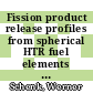 Fission product release profiles from spherical HTR fuel elements at accident temperatures [E-Book] /