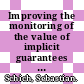 Improving the monitoring of the value of implicit guarantees for bank debt [E-Book] /