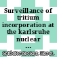 Surveillance of tritium incorporation at the karlsruhe nuclear research center during the years 1967 to 1970 : Als ms. Vervielf : Tritium symposium : Las-Vegas, NV, 29.08.71-02.09.71.