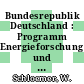 Bundesrepublik Deutschland : Programm Energieforschung und Energietechnologien 1977-80: Statusreport 1980, Bd 1 : Geotechnik und Lagerstätten.