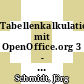 Tabellenkalkulation mit OpenOffice.org 3 - Calc /