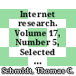 Internet research. Volume 17, Number 5, Selected research papers from the TERENA networking conference 2007 / [E-Book]