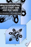 Multidimensional solid state NMR and polymers /