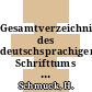 Gesamtverzeichnis des deutschsprachigen Schrifttums (GV) 1700 - 1910. Vol 0065 : Hos-Hun.